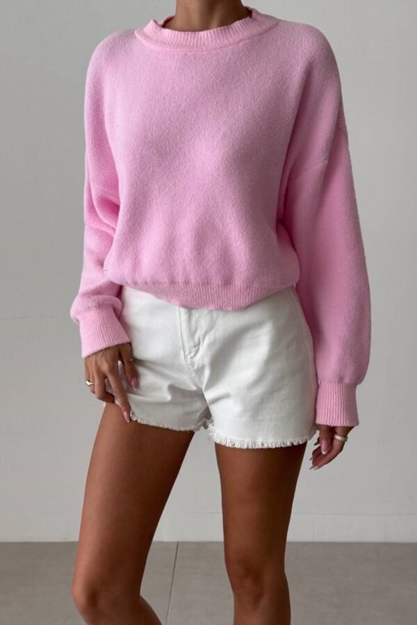Mohair Sweater in Sweatshirt Style